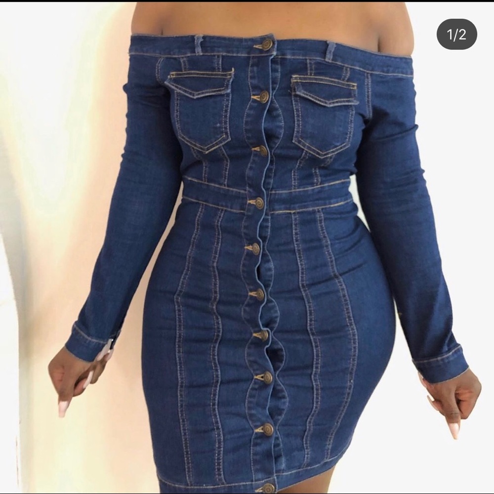 Denim dress